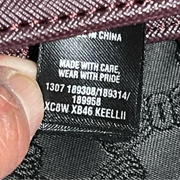 Ted Baer Keellii purple chain shoulder strap faux leather purse Easter Spring - Picture 14 of 14